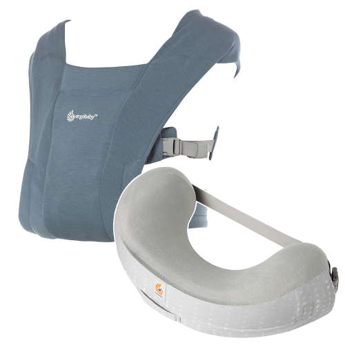 Pack Ergobaby Embrace+ Cojín de Lactancia | Portabebés suave con soporte para lactancia