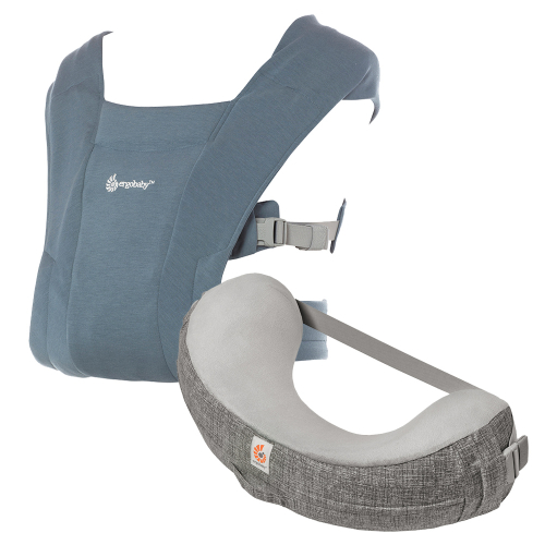 Pack Ergobaby Embrace+ Cojín de Lactancia | Portabebés suave con soporte para lactancia