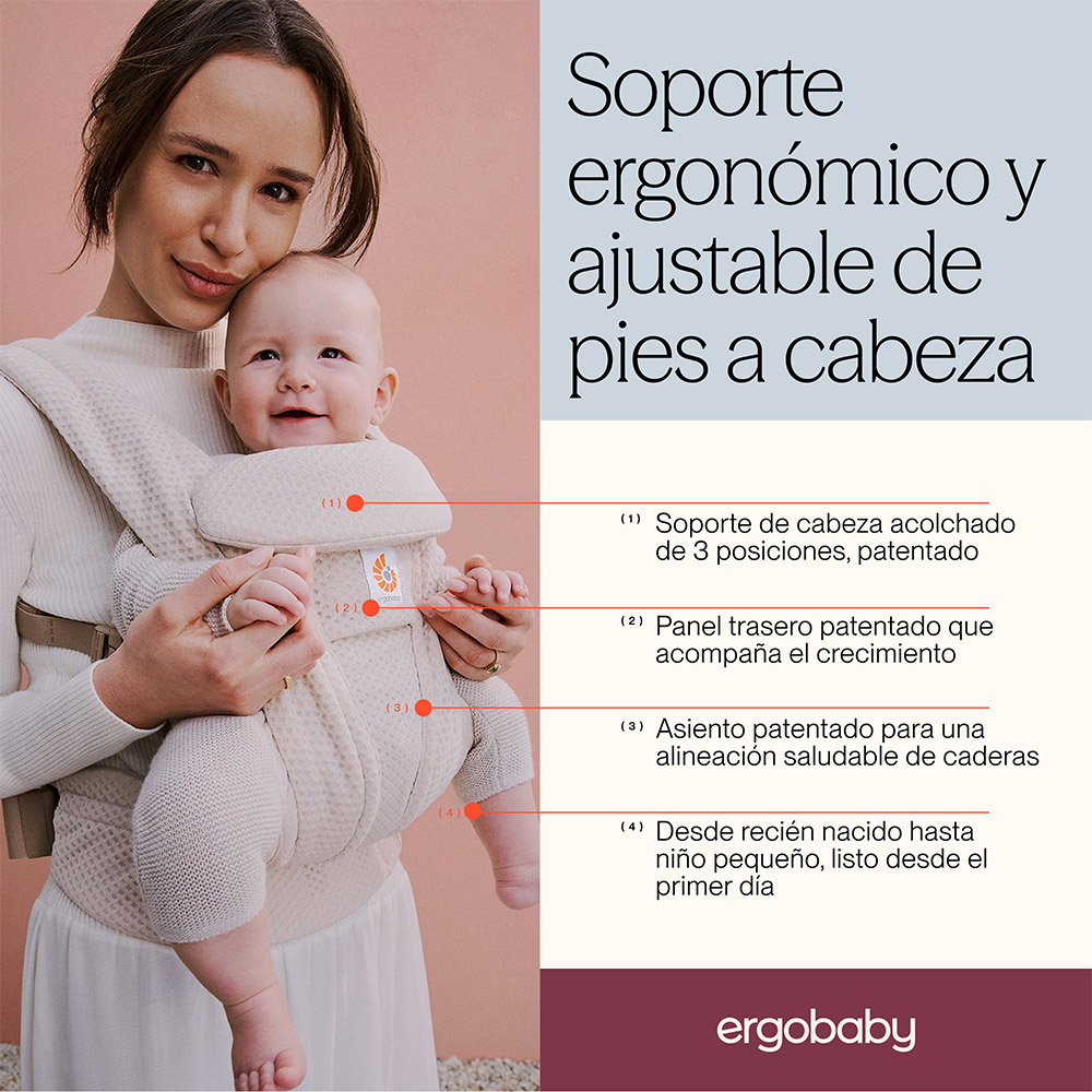 Ergobaby Omni Deluxe | Desde recién nacido y toda posición de porteo