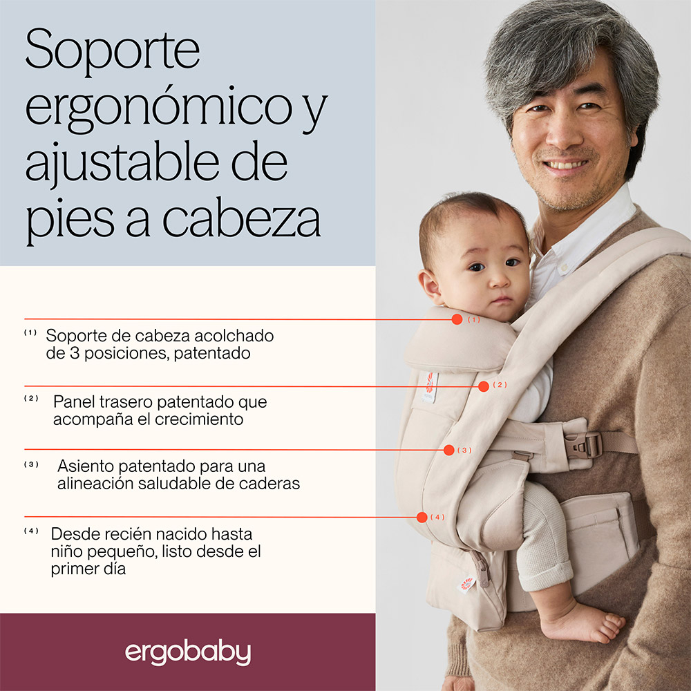 Ergobaby Omni Deluxe | Desde recién nacido y toda posición de porteo