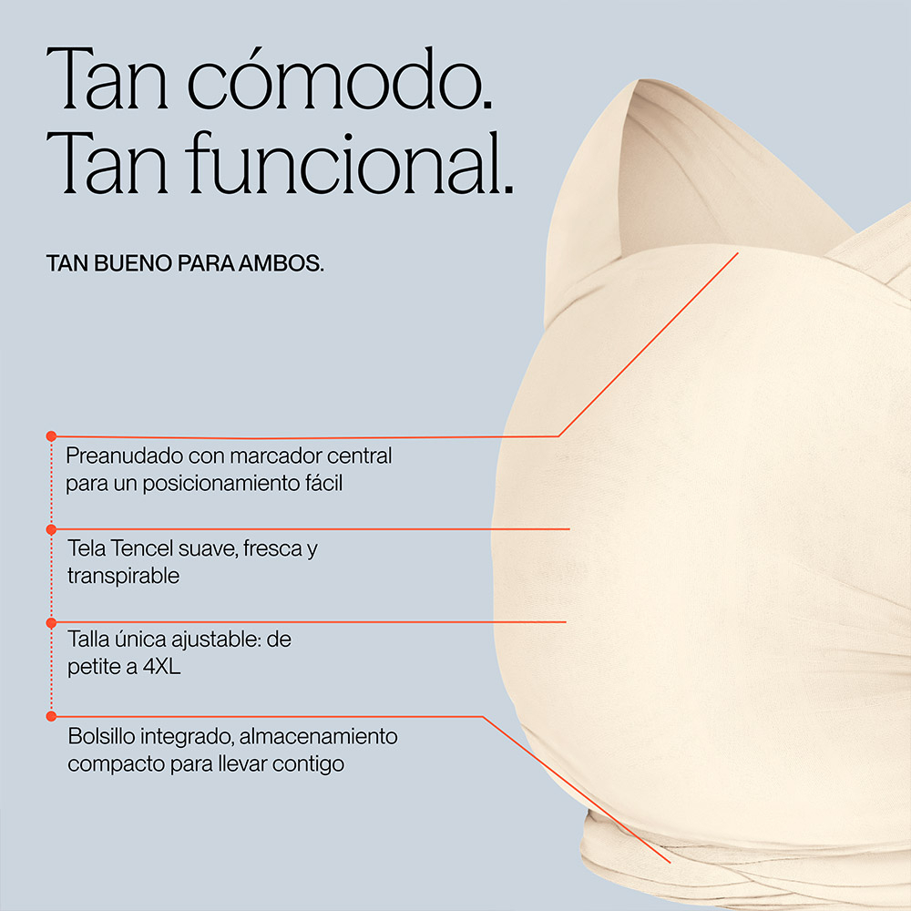 Fular respirable Ergobaby para recién nacidos | Suave y ergonómico