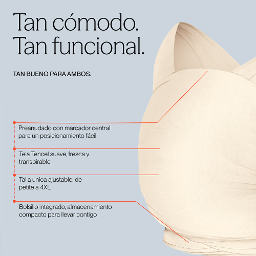 Fular respirable Ergobaby para recién nacidos | Suave y ergonómico