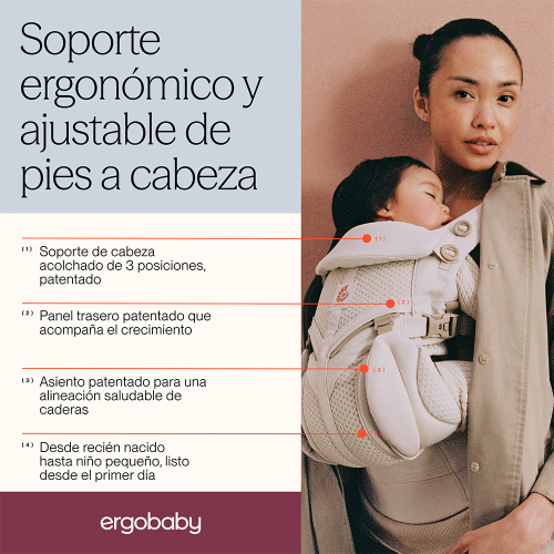 Portabebés Omni Classic Mesh | Ergonómico, todo en uno | Ergobaby