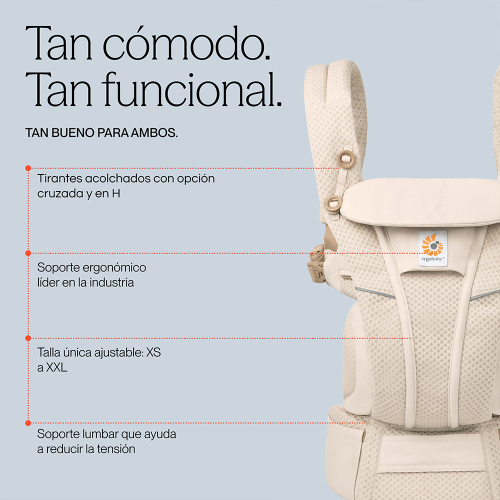 Portabebés Ergobaby para recién nacido y con toda posición de porteo