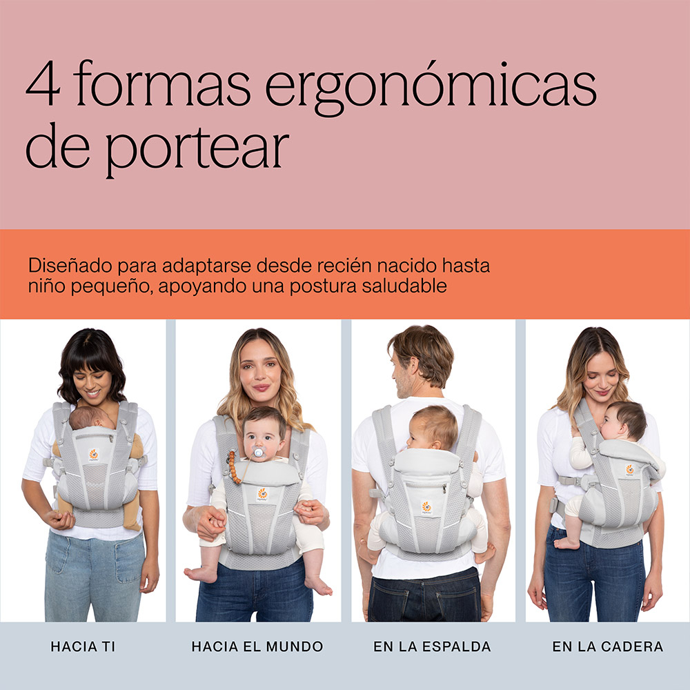Portabebés Ergobaby para recién nacido y con toda posición de porteo