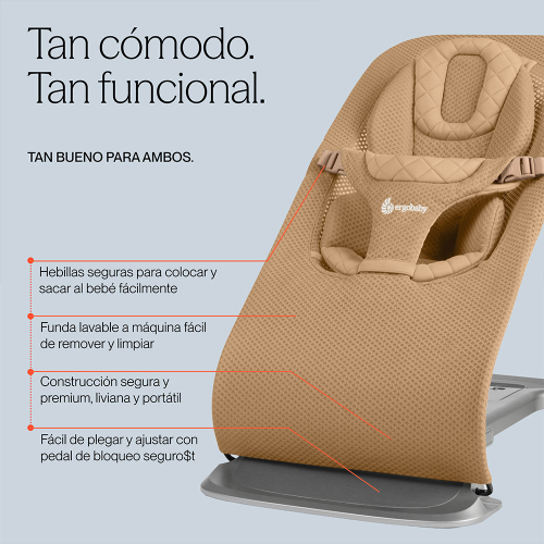 Mecedora Evolve Mesh por Ergobaby | Respirable y médicamente certificada