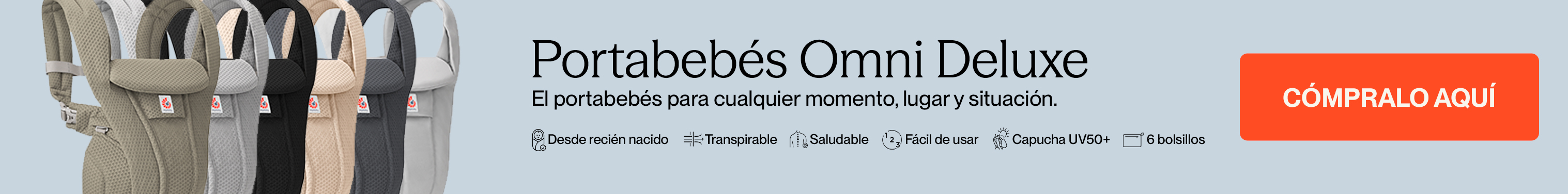 deluxe omni portabebés